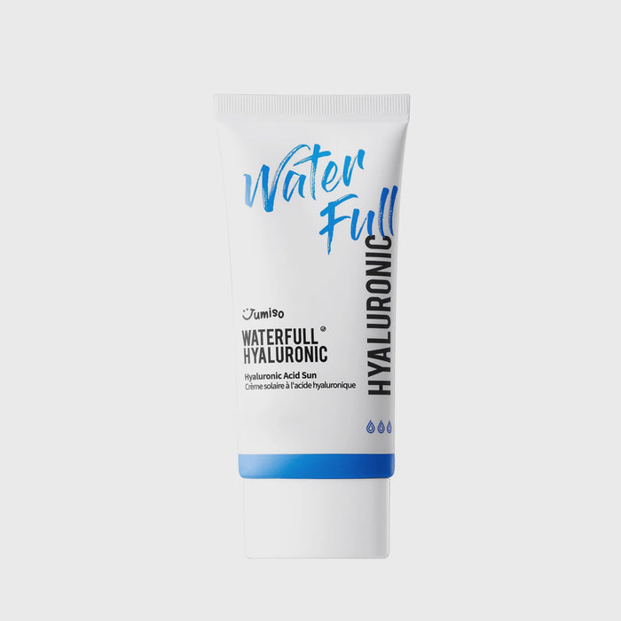 JUMISO Waterfull Hyaluronic Sun Cream SPF50+ PA++++ hydrating sunscreen for dewy skin