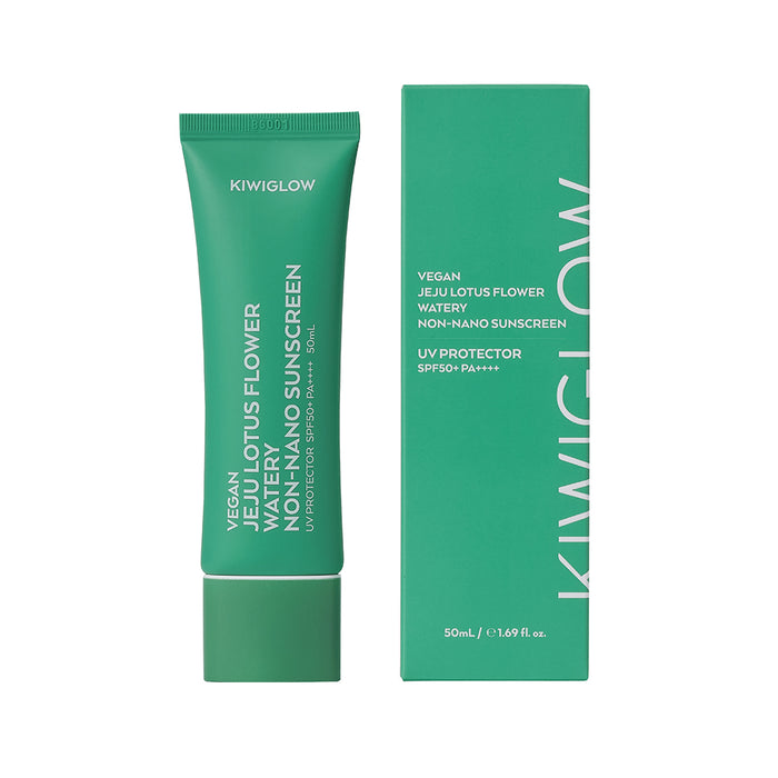 Kiwiglow Vegan Jeju Lotus Flower & Non-Nano Sunscreen - 50ml