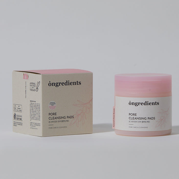 Ongredients Pore Cleansing Pads asian authentic genuine original korean skincare montreal toronto calgary canada thekshop thekshop.ca natural organic vegan cruelty-free cosmetics kbeauty vancouver free shipping clean beauty routine skin makeup kpop stayz stan fandom photocard stray kids treasure