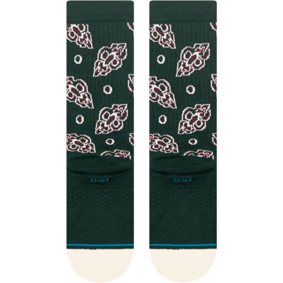 Pine Brocade Crew Sock