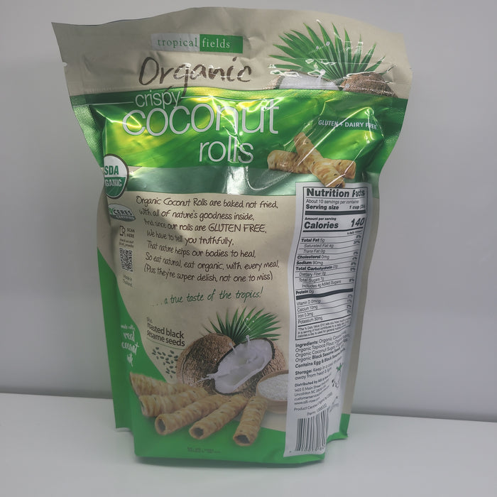 Tropical fields crispy coconut rolls 11oz exp.04/24