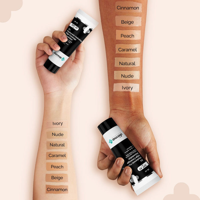 1% Hyaluronic Hydrating High Coverage Foundation - 18ml | Caramel