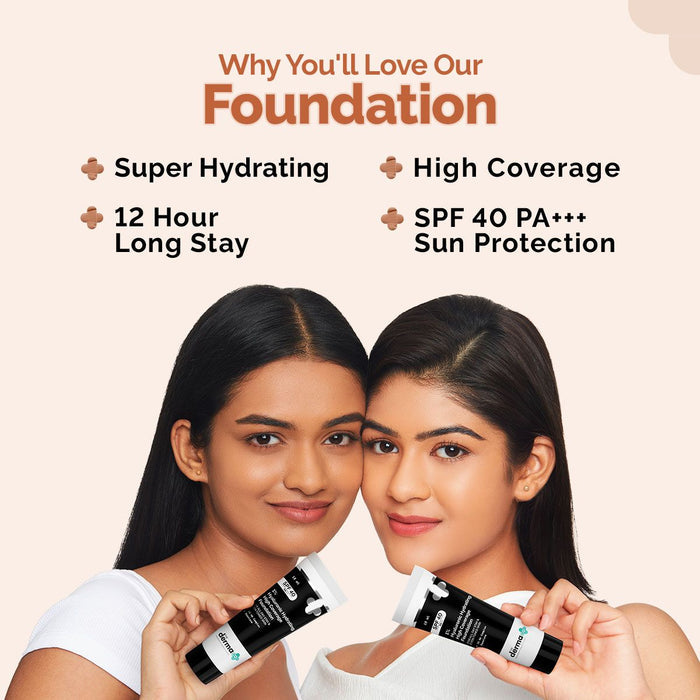 1% Hyaluronic Hydrating High Coverage Foundation - 18ml | Peach