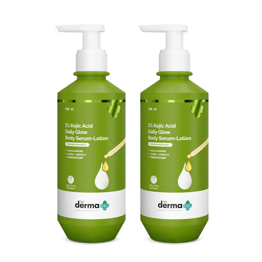 1% Kojic Acid Daily Glow Body Serum-Lotion - 200 ml (Pack of 2)
