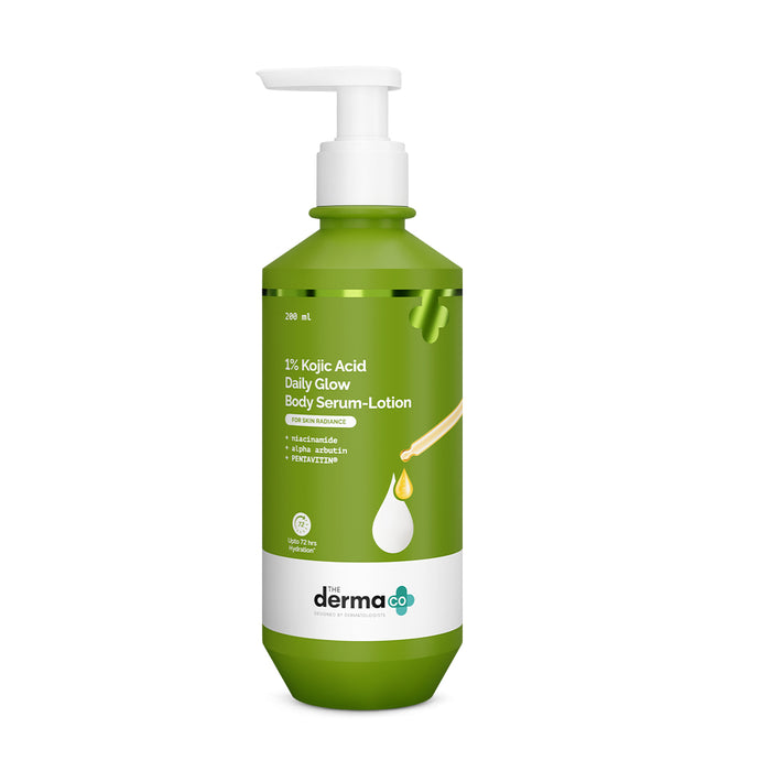 1% Kojic Acid Daily Glow Body Serum-Lotion - 200 ml (Pack of 2)