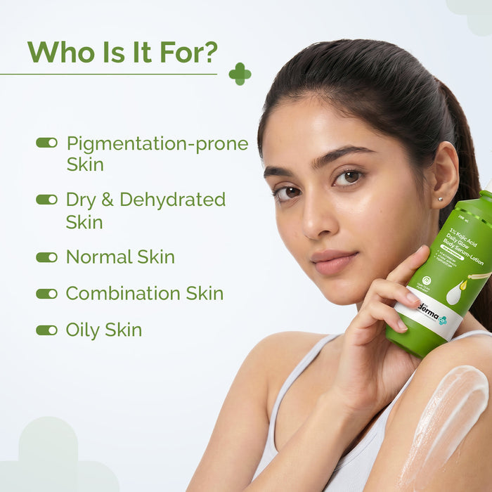 1% Kojic Acid Daily Glow Body Serum-Lotion - 200 ml (Pack of 2)