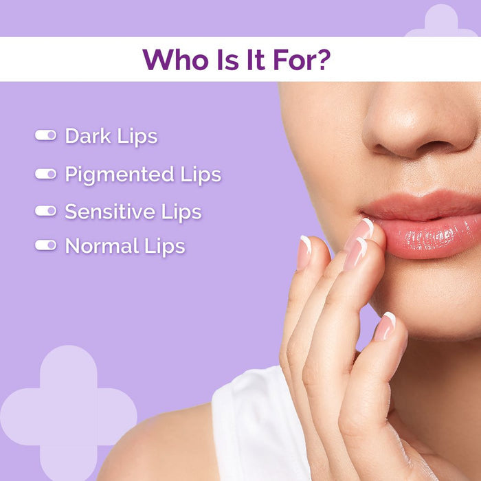 1% Kojic Acid Lip Balm With Alpha Arbutin & Hyaluronic Acid, SPF 30 PA++ for Dark & Pigmented Lips - 4.5g (Pack of 2)