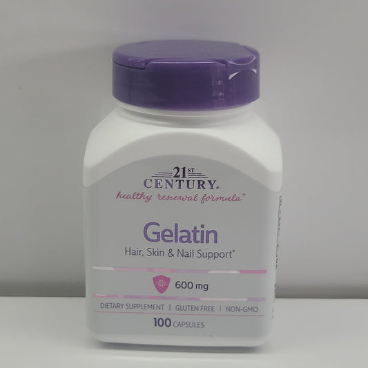 21st Century Gelatin 600mg 100caps exp.10/25
