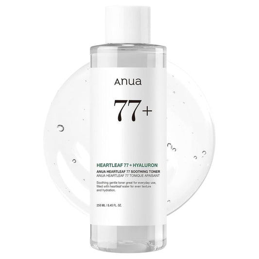 Anua Heartleaf 77 Soothing Toner I pH 5.5 Trouble Care, Calming Skin, Refreshing, Hydrating, Purifying, Cruelty Free, Vegan,(250ml / 8.45 fl.oz.)