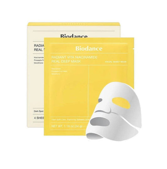 Biodance - Mascarilla facial profunda Radiant Vita Niacinamide Real Deep Mask