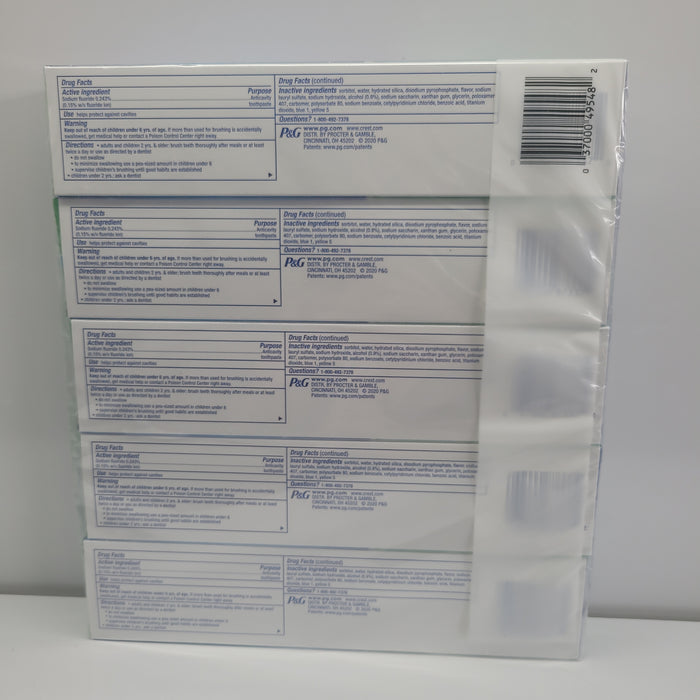 Crest complete scope advanced whitening 5 pack exp.0/9/24