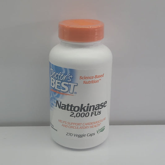 Doctor's Best Nattokinase 2000 FUS 270 veggie caps exp.04/25