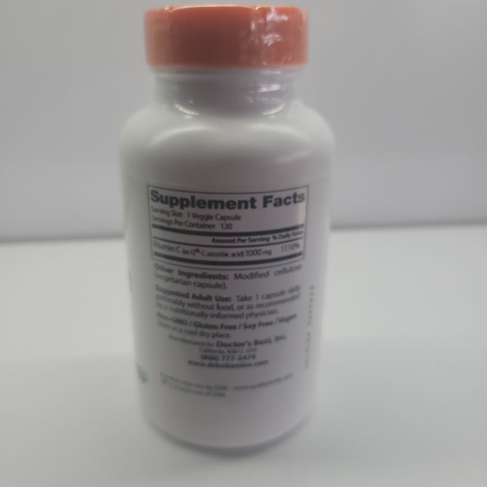 Doctor's best vitamin C 1000mg 120 veggie caps exp.january 2025
