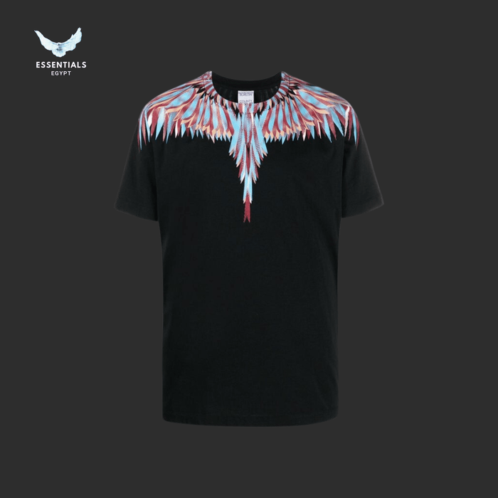 Marcelo Burlon T-Shirt – Neon Wings on Black - ESSENTIALS EGYPT
