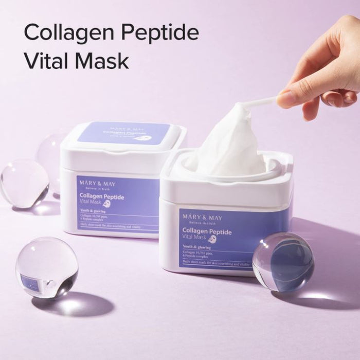 Mary & May Collagen Peptide Vital Mask 30 Sheets / 400g