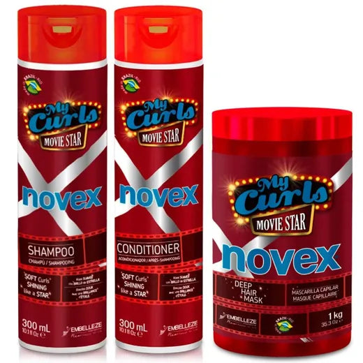 Novex My Curls Movie Star Shampoo, Conditioner & Mask Set