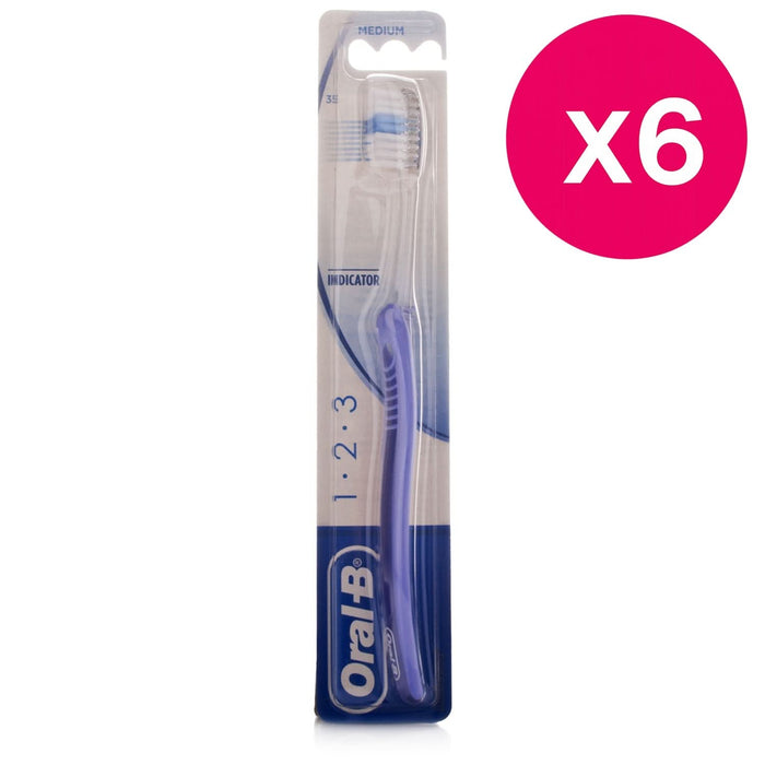 Oral-B Indicator Toothbrush 35 Medium x6