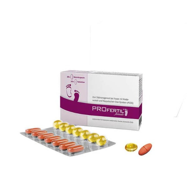 PROfertil® Female With Folic Acid & Omega-3, Fertility Support Pill For Women profertil