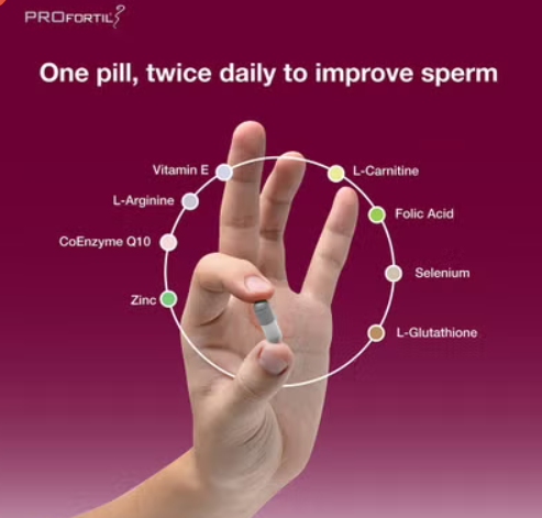 PROfertil® Male Fertility Supplement - 60 Capsules profertil