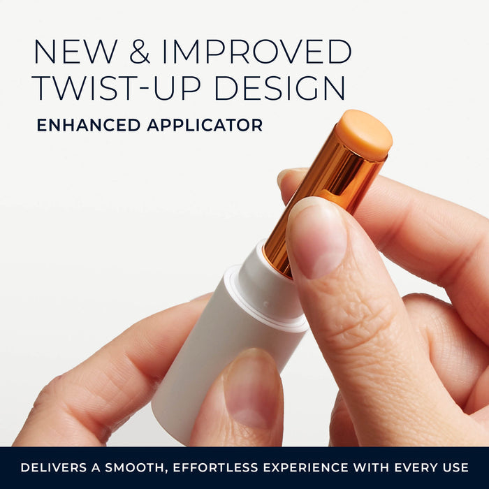 New & improved twist-up design enhanced applicator.
delivers a smooth, effortless experience with every use