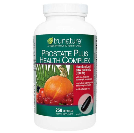 Trunature Prostate plus health complex 250 softgels Exp.08/24