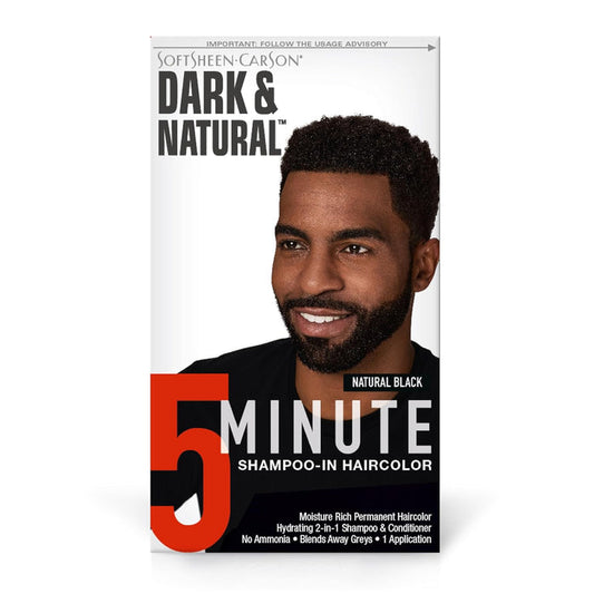 WHOLESALE SOFTSHEEN CARSON DARK & NATURAL 5 MINUTE SHAMPOO-IN HAIRCOLOR - NATURAL BLACK - 48 PIECE LOT